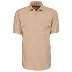 Ritemate Mens Pilbara Closed Front Short Sleeve Shirt - RM200CFS-Queensland Workwear Supplies