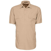 Ritemate Mens Pilbara Closed Front Short Sleeve Shirt - RM200CFS-Queensland Workwear Supplies