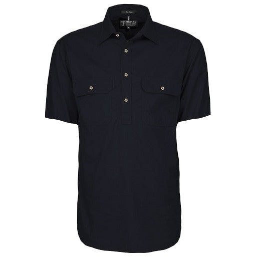 Ritemate Mens Pilbara Closed Front Short Sleeve Shirt - RM200CFS-Queensland Workwear Supplies