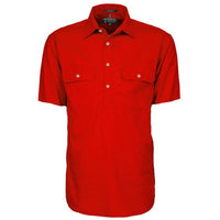 Ritemate Mens Pilbara Closed Front Short Sleeve Shirt - RM200CFS-Queensland Workwear Supplies