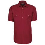 Ritemate Mens Pilbara Closed Front Short Sleeve Shirt - RM200CFS-Queensland Workwear Supplies