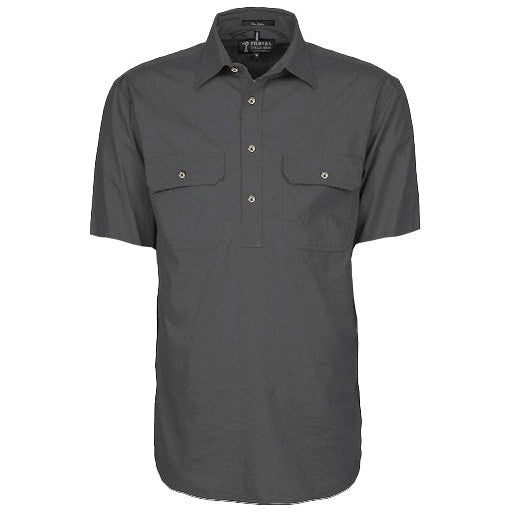 Ritemate Mens Pilbara Closed Front Short Sleeve Shirt - RM200CFS-Queensland Workwear Supplies