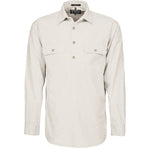 Ritemate Men's Pilbara Heavy Weight Closed Front Long Sleeved Shirt - RM800CF-Queensland Workwear Supplies