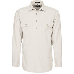 Ritemate Men's Pilbara Heavy Weight Closed Front Long Sleeved Shirt - RM800CF