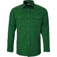 Ritemate Men's Pilbara Open Front Long Sleeved Shirt - RM500BT-Queensland Workwear Supplies