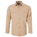 Ritemate Men's Pilbara Open Front Long Sleeved Shirt - RM500BT-Queensland Workwear Supplies