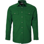 Ritemate Men's Pilbara Open Front Long Sleeved Shirt - RM500BT-Queensland Workwear Supplies