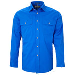 Ritemate Men's Pilbara Open Front Long Sleeved Shirt - RM500BT-Queensland Workwear Supplies