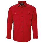 Ritemate Men's Pilbara Open Front Long Sleeved Shirt - RM500BT-Queensland Workwear Supplies