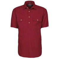 Ritemate Mens Pilbara Open Front Short Sleeve Shirt - RM500BTS-Queensland Workwear Supplies