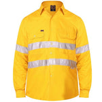 Ritemate Open Front Long Sleeve Mens 3M Tape - RM1040R-Queensland Workwear Supplies