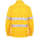 Ritemate Open Front Long Sleeve Mens 3M Tape - RM1040R-Queensland Workwear Supplies