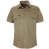 Ritemate Open Front Short Sleeve Mens Shirt - RM1000S-Queensland Workwear Supplies