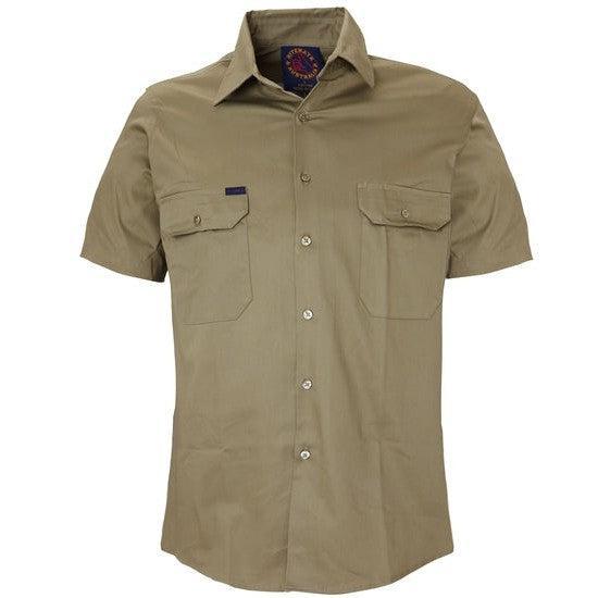 Ritemate Open Front Short Sleeve Mens Shirt - RM1000S-Queensland Workwear Supplies