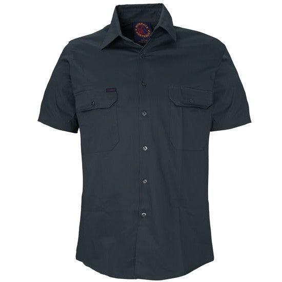 Ritemate Open Front Short Sleeve Mens Shirt - RM1000S-Queensland Workwear Supplies