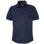 Ritemate Open Front Short Sleeve Mens Shirt - RM1000S-Queensland Workwear Supplies