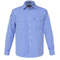 Ritemate Pilbara Men's Check Long Sleeve Shirt - RMPC004-Queensland Workwear Supplies