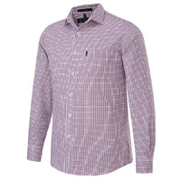 Ritemate Pilbara Men's Y/D Check, Single Pocket, Long Sleeve Shirt - RMPC114-Queensland Workwear Supplies