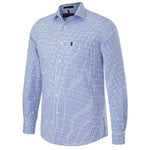 Ritemate Pilbara Men's Y/D Check, Single Pocket, Long Sleeve Shirt - RMPC114-Queensland Workwear Supplies