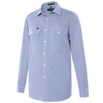 Ritemate Pilbara Mens Yarn Dyed, Check, Dual Pocket, Long Sleeve Shirt - RMPC063-Queensland Workwear Supplies