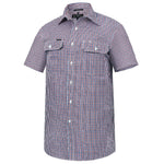 Ritemate Pilbara Mens Yarn Dyed, Check, Dual Pocket, Short Sleeve Shirt - RMPC060S-Queensland Workwear Supplies