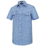 Ritemate Pilbara Mens Yarn Dyed, Check, Dual Pocket, Short Sleeve Shirt - RMPC060S-Queensland Workwear Supplies