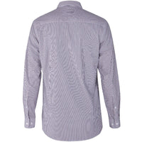 Ritemate Pilbara Mens Yarn Dyed, Stripe, Dual Pocket, Long Sleeve Shirt - RMPC058-Queensland Workwear Supplies