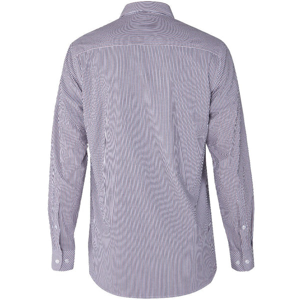 Ritemate Pilbara Mens Yarn Dyed, Stripe, Dual Pocket, Long Sleeve Shirt - RMPC058-Queensland Workwear Supplies