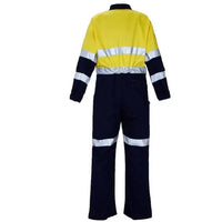 Ritemate Two Tone Coveralls with 3M Reflective Tape - RM908CR-Queensland Workwear Supplies