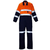 Ritemate Two Tone Coveralls with 3M Reflective Tape - RM908CR-Queensland Workwear Supplies