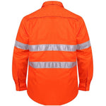 Ritemate Vented Closed Front Lightweight 50MM Reflective Tape Shirts - RM108VCFR-Queensland Workwear Supplies