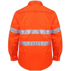 Ritemate Vented Closed Front Lightweight 50MM Reflective Tape Shirts - RM108VCFR