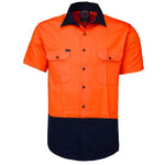 Ritemate Vented Open Front Light Weight, Short Sleeve Shirt - RM107V2S-Queensland Workwear Supplies