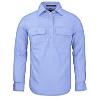 Ritemate Women's Pilbara Closed Front Long Sleeve Shirt - RM300CF-Queensland Workwear Supplies