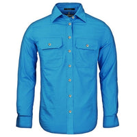 Ritemate Women's Pilbara Open Front Long Sleeve Shirt - RM600BT-Queensland Workwear Supplies