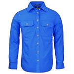 Ritemate Women's Pilbara Open Front Long Sleeve Shirt - RM600BT-Queensland Workwear Supplies