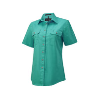 Ritemate Women's Pilbara Open Front Short Sleeve Shirt - RM600BTS-Queensland Workwear Supplies