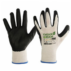 THINK GREEN NITRILE DIP RECYCLED GLOVE - TGBN