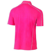 Bisley Cool Mesh Short Sleeve Polo With Reflective Piping - BK1425-Queensland Workwear Supplies