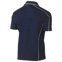 Bisley Cool Mesh Short Sleeve Polo With Reflective Piping - BK1425-Queensland Workwear Supplies