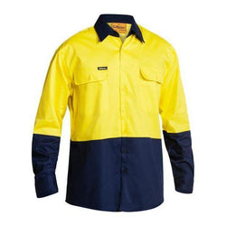 Bisley HiVis 2 Tone Long Sleeve Drill Shirt - BS6267