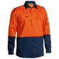 Bisley HiVis 2 Tone Long Sleeve Mens Drill Shirt  - BSC6267