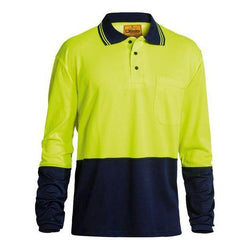 Bisley HiVis Long Sleeve Mens Polo - BK6234