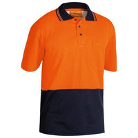 Bisley HiVis Mens Polo Shirt - BK1234-Queensland Workwear Supplies