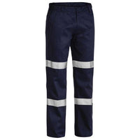 Bisley Taped Biomotion Cotton Mens Drill Work Pants - BP6003T-Queensland Workwear Supplies