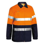 Bisley Taped HiVis Drill Jacket - BK6710T-Queensland Workwear Supplies