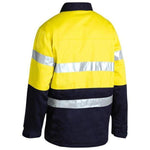 Bisley Taped HiVis Drill Jacket - BK6710T-Queensland Workwear Supplies