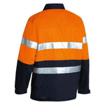 Bisley Taped HiVis Drill Jacket - BK6710T-Queensland Workwear Supplies