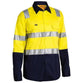 Bisley Taped HiVis Lightweight 2 Tone With Shoulder Tape Long Sleeve Unisex Shirt - BS6432T