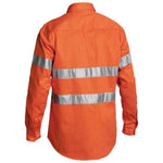 Bisley Taped HiVis Long Sleeve Mens Drill Shirt - BTC6482-Queensland Workwear Supplies